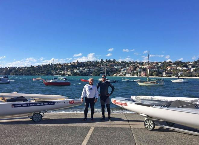 Rob McMillan with Rockal Evans from Bermuda ©  Robert Deaves